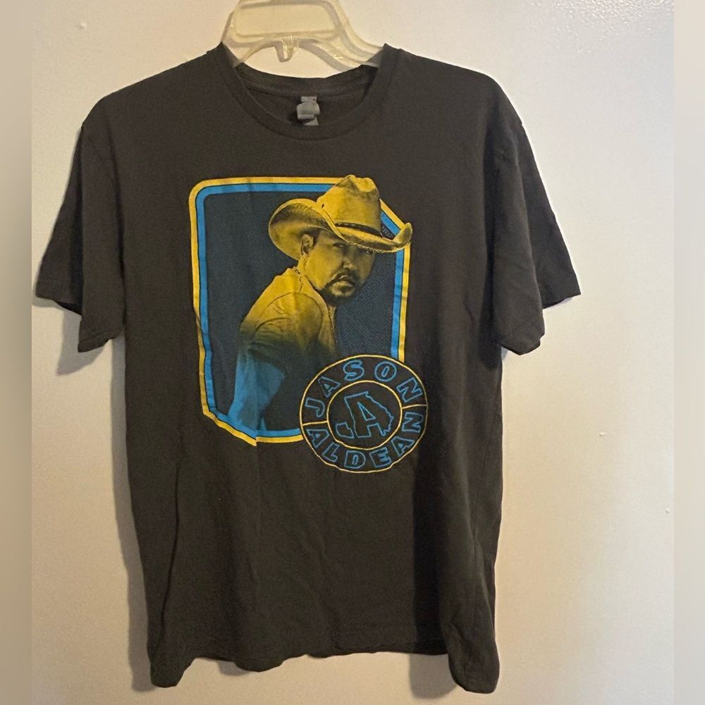 Jason Aldean We Back Tour T-Shirt Gray Size Medium